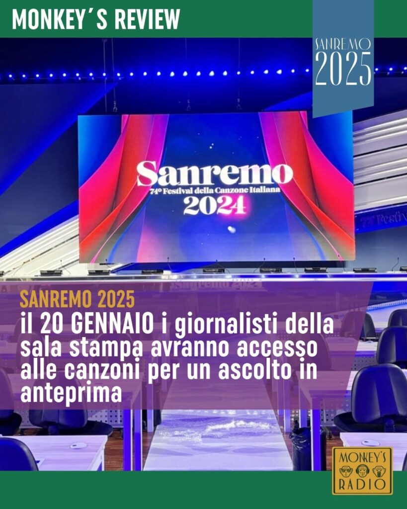 Il 20 gennaio, la sala stampa si accende con il primo ascolto esclusivo delle canzoni in gara.